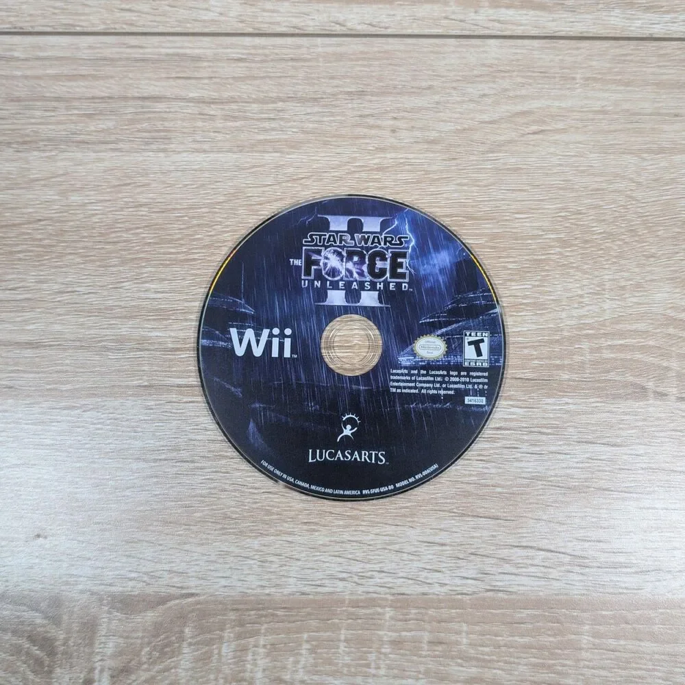 Star Wars: The Force Unleashed II for the Nintendo Wii Tested disk only